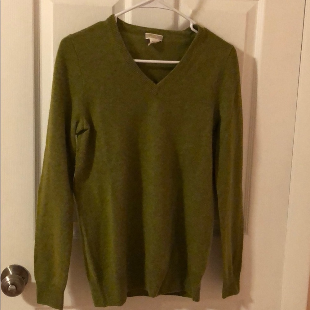 J.Crew cashmere vneck sweater